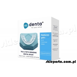 OzDenta Aquamarine dwie szyny przeciw ścieraniu zębów + pudełko